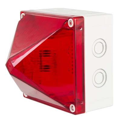 Moflash X700 Synchronous Series Red Xenon Beacon Flashing Surface Mount 230V AC X700-22-02