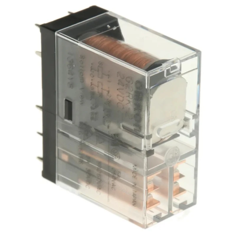 Omron PCB Power Relay 24V dc Coil 3A Switching Current DPDT G2RK-2 DC24