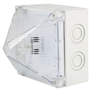 Moflash Xenon Beacon Flashing Surface Mount, IP66 IP67 Rated, Polycarbonate Housing 230V AC 0.38A X700-22-05