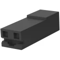 TE Connectivity 0.250 1 Way LCP Crimp Terminal Housing with 9.78 mm Tab Size Black 1969820-1