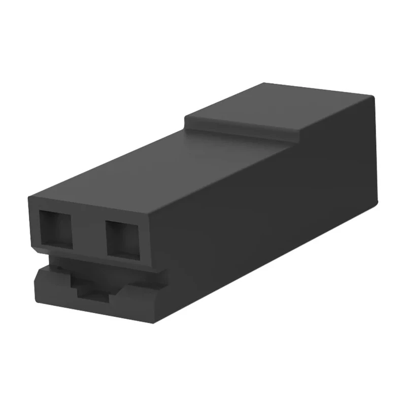 TE Connectivity 0.250 1 Way LCP Crimp Terminal Housing with 9.78 mm Tab Size Black 1969820-1