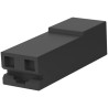 TE Connectivity 0.250 1 Way LCP Crimp Terminal Housing with 9.78 mm Tab Size Black 1969820-1