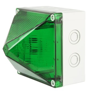 Moflash X700 Series Green Beacon 230V AC Flashing Surface Mount Xenon Bulb IP66 IP67 X700-22-04