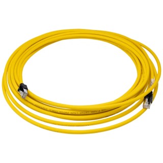 Omron XS6W Cat6a Shielded Ethernet Cable, Yellow Jacket, 10 m, Low Smoke Zero Halogen XS6W-6LSZH8SS1000CM-Y