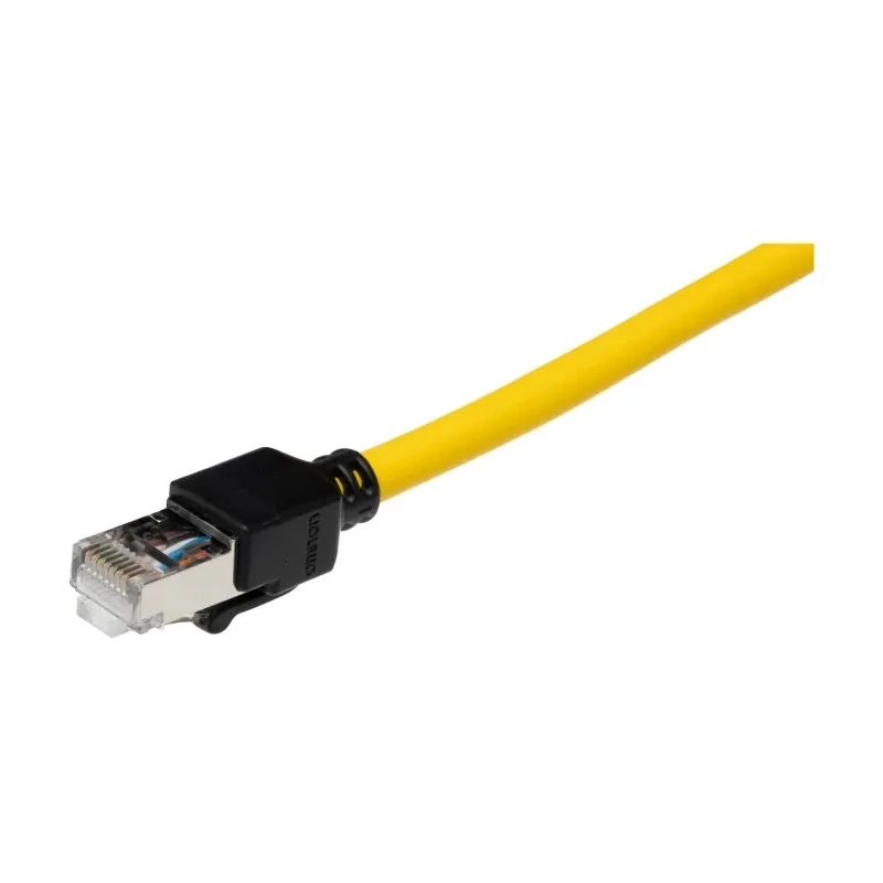 Omron XS6W Cat6a Shielded Ethernet Cable, Yellow Jacket, 10 m, Low Smoke Zero Halogen XS6W-6LSZH8SS1000CM-Y