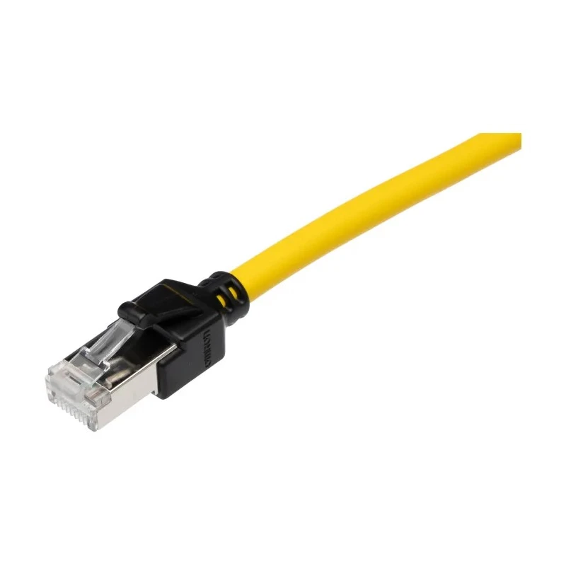 Omron XS6W Cat6a Shielded Ethernet Cable, Yellow Jacket, 10 m, Low Smoke Zero Halogen XS6W-6LSZH8SS1000CM-Y
