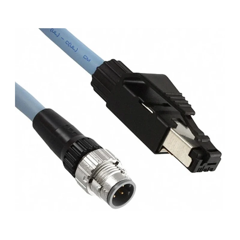 Omron Cat5e Shielded Screened Industrial Ethernet Cable, Black Polyurethane Jacket, 3 m XS5W-T421-EMC-K