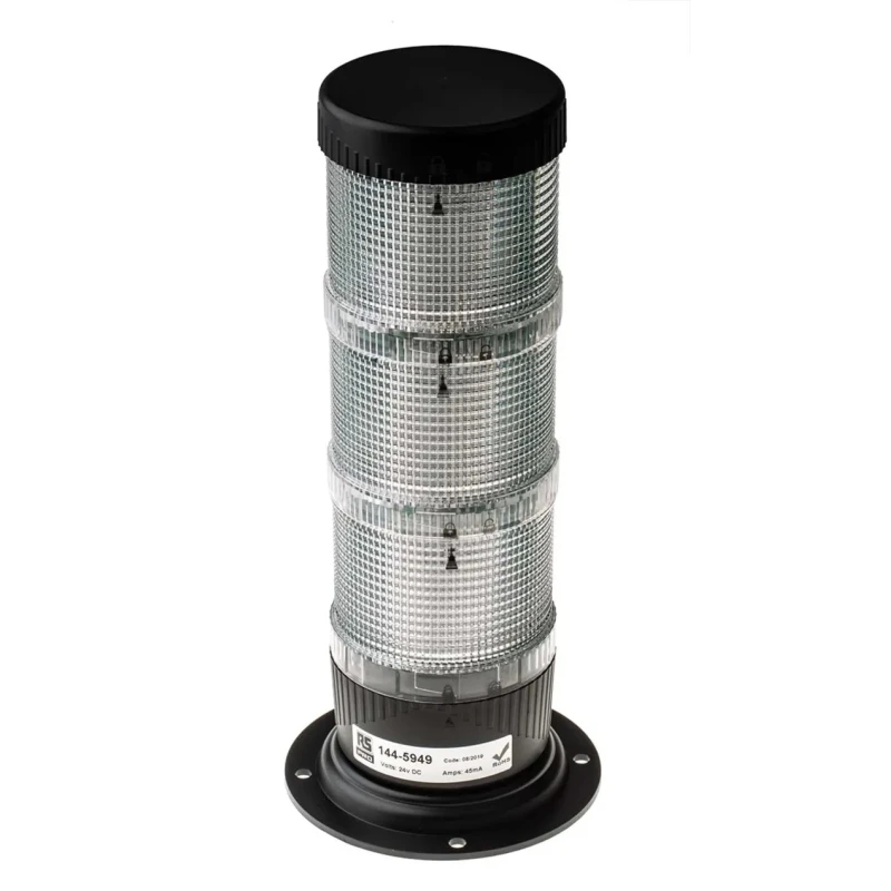 RS PRO Amber, Green, Red LED Beacon 3 Lights 24V DC Surface Mount 144-5949