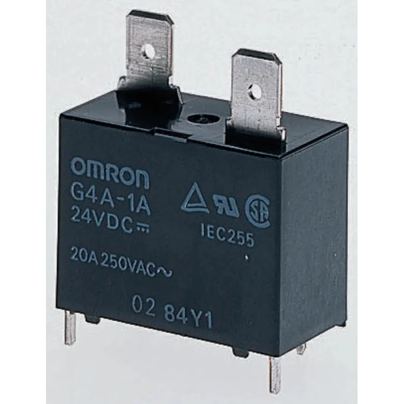 Omron DIN Rail Power Relay 5V DC Coil 20A Switching Current SPST G4A-1A-E DC5