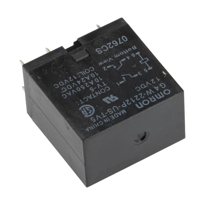 Omron PCB Power Relay 12V DC Coil 10A Switching Current DPST G4W-2212P-US-TV5 DC12