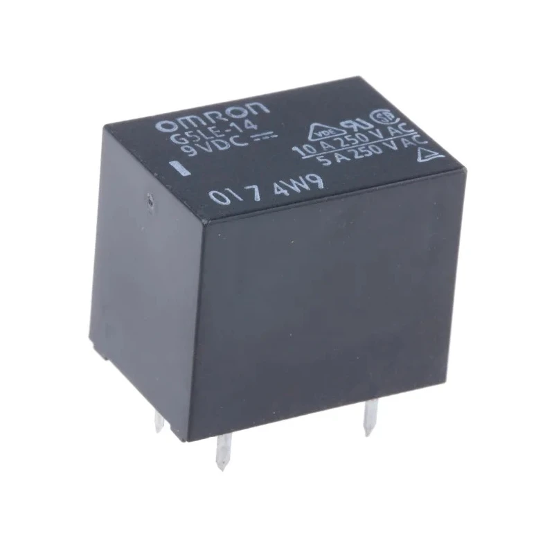 Omron PCB Power Relay 9V DC Coil 10A Switching Current 1 NO G5LE-14 DC9