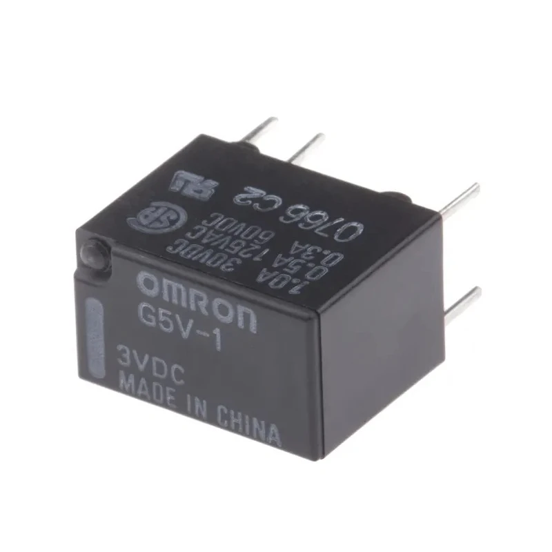 Omron PCB Signal Relay, 3V dc Coil, 1A Switching Current, DPDT Contact Configuration G5V-1 3DC