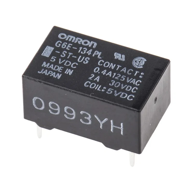 Omron PCB Power Relay 5V dc Coil 3A Switching Current SPDT G6E-134PL-ST-US DC5