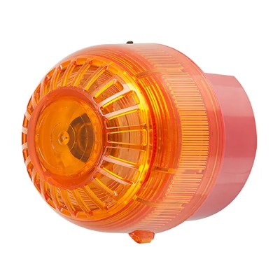 Moflash IS-B Series Amber Beacon 28V DC LED Bulb Polycarbonate Housing IP66 