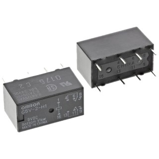 Omron PCB Signal Relay 9V dc Coil 1A DPDT G5V-2-H1 9DC