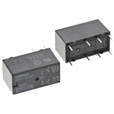 Omron PCB Signal Relay 9V dc Coil 1A DPDT G5V-2-H1 9DC