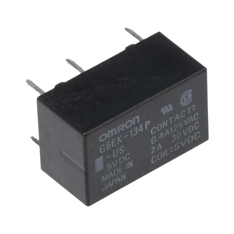 Omron PCB Signal Relay 5V dc Coil 3A SPDT Contact Configuration Series G6E G6EK-134P-US 5DC