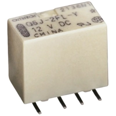 Omron Surface Signal Relay 5V DC Coil 1A DPDT G6JU-2FS-Y DC5