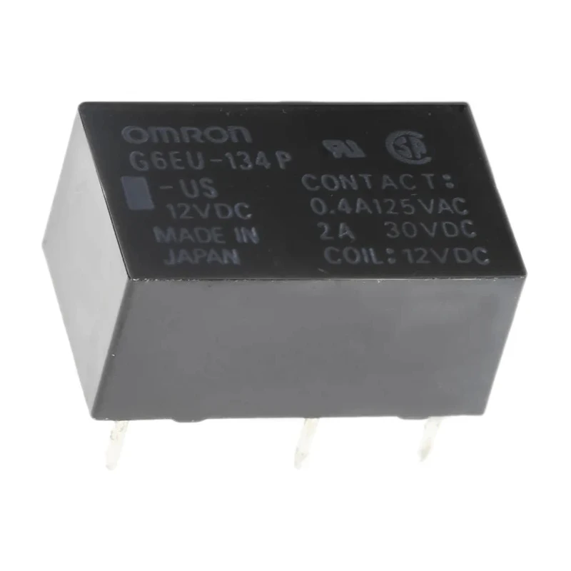 Omron Signal Relay 12V DC Coil 3A SPDT PCB Mount G6EU-134P-US 12DC