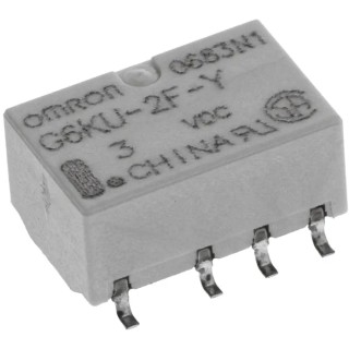 Omron Surface Signal Relay 3V DC Coil 1A DPDT G6KU-2F-Y DC3