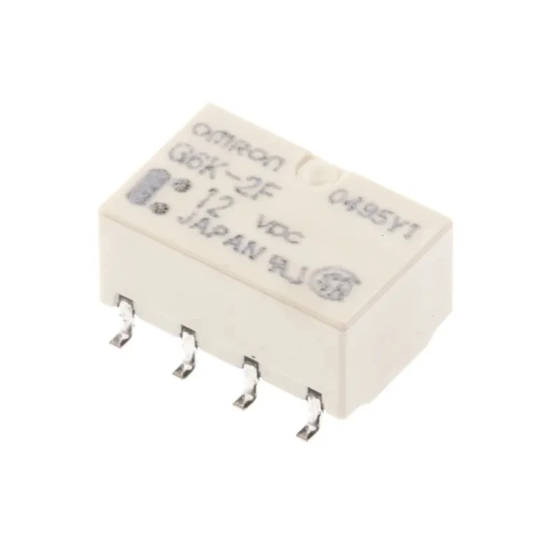 Omron Surface Signal Relay 12V DC Coil, 1A Switching Current, DPDT Contact Configuration G6K-2F 12DC