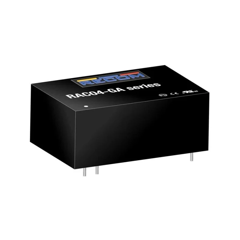 Recom Switching Power Supply 5V DC 4W 305V AC PCB Mount with 800mA Output RAC04-05SGA