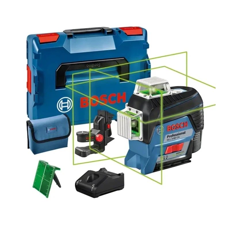Bosch GLL 3-80 CG 540 nm Green Line Laser Self-Levelling Indoor Laser Level IP54 900g 0601063T70