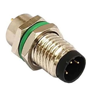 Bulgin Buccaneer M8 Series Circular Connector 3 Contacts Rear Mount Plug Male IP67 PXMBNI08RPM03APC