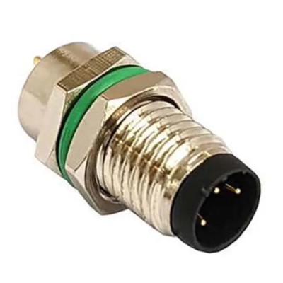 Bulgin Buccaneer M8 Series Circular Connector 3 Contacts Rear Mount Plug Male IP67 PXMBNI08RPM03APC
