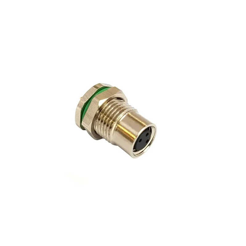 Bulgin Buccaneer M8 Circular Connector, 4 Contacts, Rear Mount, Socket Female, IP67 Rated, Nickel Housing 