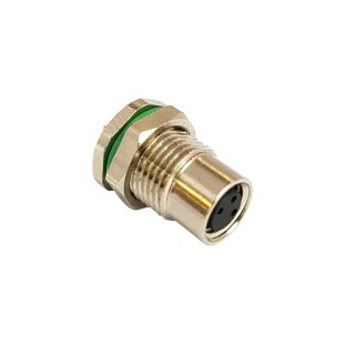 Bulgin Circular Connector, 3 Contacts, Rear Mount, M8 Size, Socket Female, IP67 Rated Buccaneer M8 Series 