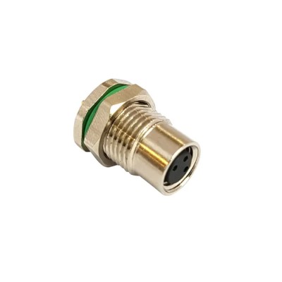 Bulgin Circular Connector, 3 Contacts, Rear Mount, M8 Size, Socket Female, IP67 Rated Buccaneer M8 Series 