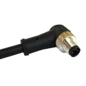 Bulgin Male 4 Way Right Angle to Unterminated M8 Sensor Actuator Cable 1m 30V PXPPVC08RAM04ACL010PVC