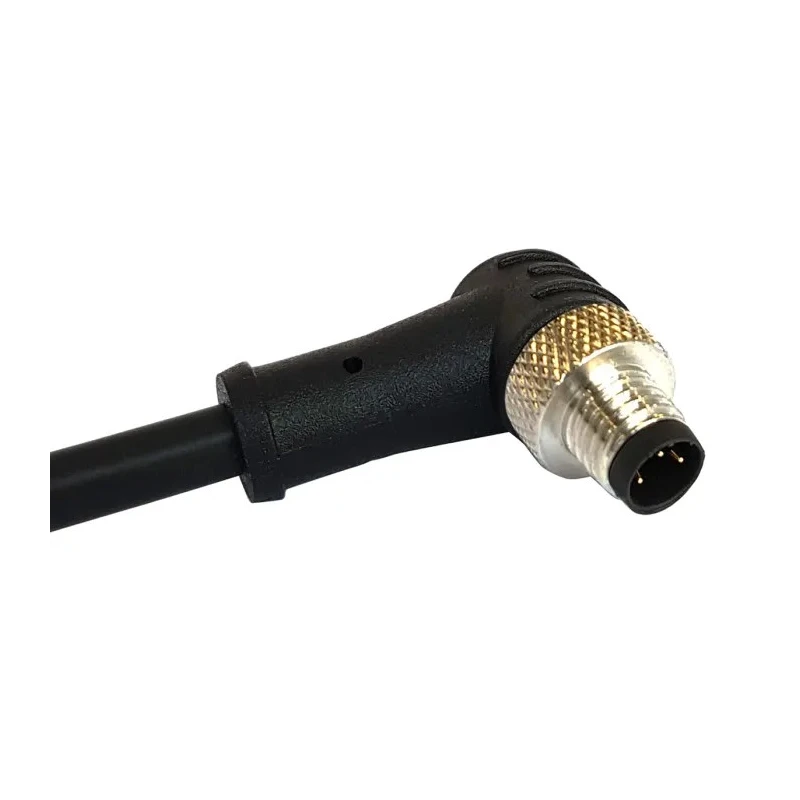 Bulgin Male 4 Way Right Angle to Unterminated M8 Sensor Actuator Cable 1m 30V PXPPVC08RAM04ACL010PVC