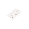 MK Electric 13A White 2 Gang Plug Socket Indoor USB Type G British K2744WHI