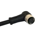 Bulgin Sensor Actuator Cable M8 Series Female 5 Way Right Angle to Male/Female Unterminated 1m PXPTPU08RAF05BCL010PUR