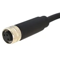 Bulgin Female 4 Way Straight to Unterminated Free End Sensor Actuator Cable 1 m PXPPVC08FBF04ACL010PVC