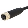 Bulgin Female 4 Way Straight to Unterminated Free End Sensor Actuator Cable 1 m PXPPVC08FBF04ACL010PVC