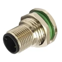 Bulgin Buccaneer M12 Series Circular Connector, 8 Contacts, Rear Mount, Socket, Male, IP67, 30V PXMBNI12RPM08APCPG9