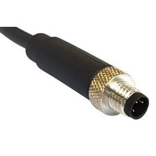 Bulgin M8 Sensor Actuator Cable Male Straight to Unterminated 5 Way Free End 30V, 1 m PXPTPU08FIM05BCL010PUR