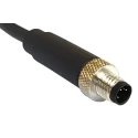 Bulgin Sensor Actuator Cable M8 Series, Male 3 Way Straight to 3 Way Unterminated, Polyurethane PXPTPU08FIM03ACL010PUR