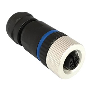 Bulgin Buccaneer M12 Series Circular Connector 3 Contacts Panel Mount Socket Female IP67 PXPPAM12FBF03ASTPG9