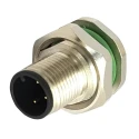 Bulgin Circular Connector 5 Contacts Rear M12 Socket Male IP67 Buccaneer M12 Series PXMBNI12RPM05APCM16