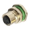 Bulgin Buccaneer M12 Series Circular Connector 4 Contacts Rear Mount Socket Female IP67 250V