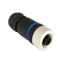 Bulgin Circular Connector 4 Contacts Cable Socket Female M12 Connector IP67 Buccaneer M12 Series PXPPAM12FBF04ASTPG9