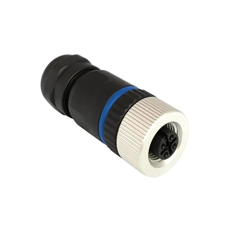 Bulgin Circular Connector 4 Contacts Cable Socket Female M12 Connector IP67 Buccaneer M12 Series PXPPAM12FBF04ASTPG9
