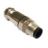 Bulgin Circular Connector, 4 Contacts, Panel Mount, M12 Connector, Plug, Male, IP67, Buccaneer M12 Series PXMBNI12FIM04DSCPG7