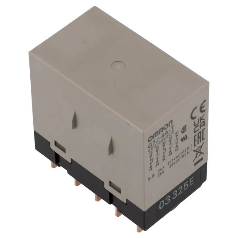 Omron Panel Power Relay 240V Coil 25A Switching Current 4 NO Contacts G7J-4A-T DC24