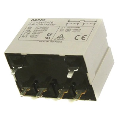 Omron Power Relay 120V AC Coil Voltage 20A Switching Current DPST Through Hole Terminal G7L-2A-P 100/120AC