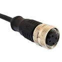 Bulgin Female 5 Way Straight to 4 Way Unterminated Sensor Actuator Cable 1 m PXPTPU12FBF05BCL010PUR
